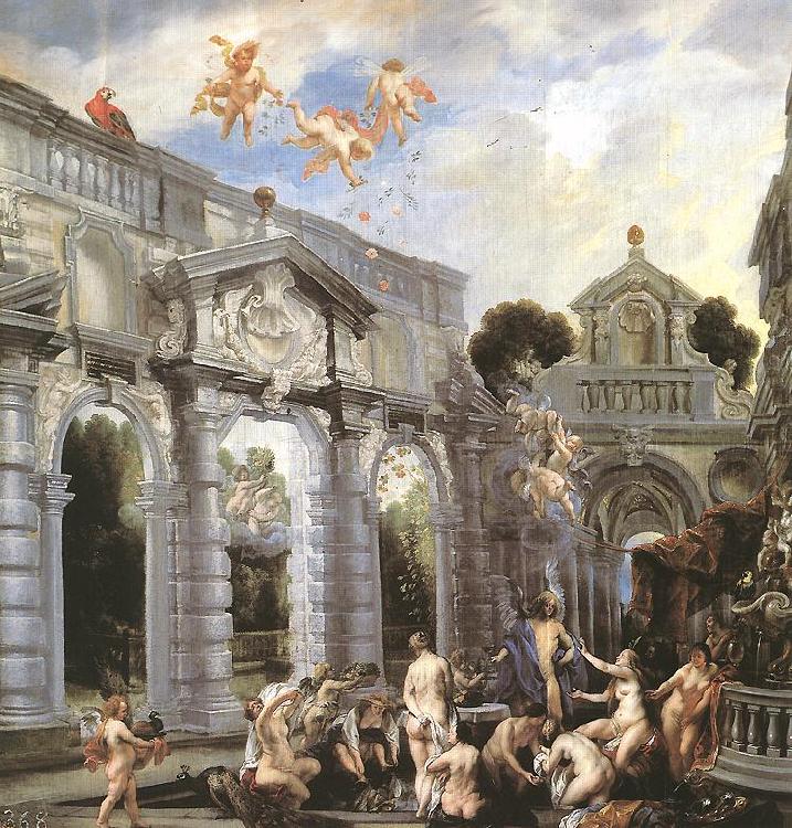 JORDAENS, Jacob Nymphs at the Fountain of Love oil painting image
